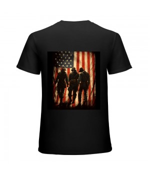 Patriotic American Flag Thank You For Men Women Kid Girl Boy T-Shirt