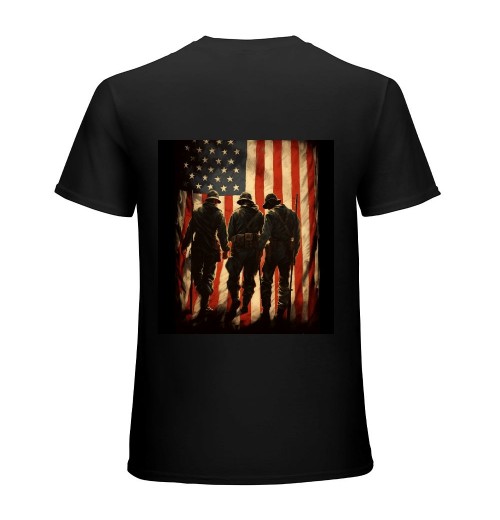 Patriotic American Flag Thank You For Men Women Kid Girl Boy T-Shirt