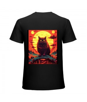 Ulloord  Vintage Funny Cute Cat Art T-Shirt