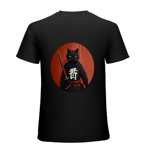 Vintage Japanese Sunset Style Cat Kitten Lover T-Shirt