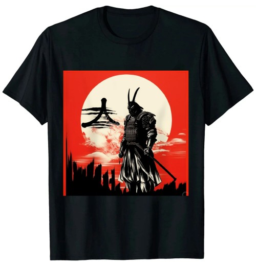 Ulloord Japanese Samurai Japan Warrior Art T-Shirt