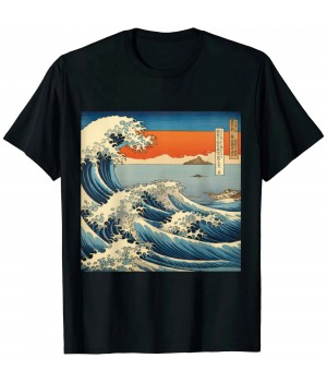 Ulloord Navaro Rapids Wall Japanese Art T-Shirt