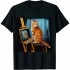 Ulloord Cat Painting Lion Artistic Animals Lover Graphic Novelty T-Shirt