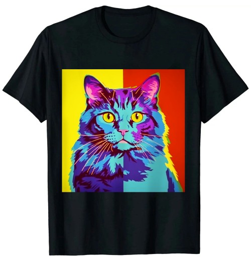 Ulloord Maine Coon  Pop Art t-shirt