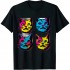 Ulloord The Four Kittenses Internet Pop Art  Cute T Shirt