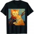 Ulloord Funny cat art painting Cat Lover Starry Night Cat Van Gogh T-Shirt