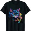 Ulloord Cute Colorful Cat for kitten lovers art Kitty cats T-Shirt