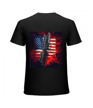 Funny  Lover Cordless Hole Puncher Vintage American Flag T-Shirt