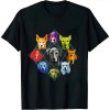 Ulloord Color Wheel Educational Art Teacher Dog Themed Artist T-Shirt