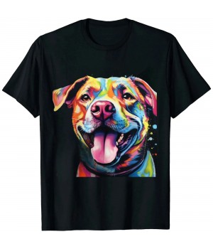 Ulloord  Artistic Splash Art Animal Colorful Dog Breed Gift T-Shirt