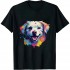 Ulloord Colorful Maltese Splash Art Dog T-Shirt