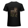 Ulloord Flag American Flag Sleeve Mens Short Sleeve T-Shirt Graphic Tee