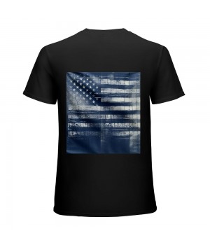 Ulloord  Distressed American Flag Men T Shirt – USA