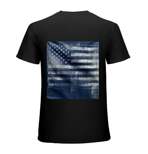 Ulloord  Distressed American Flag Men T Shirt – USA