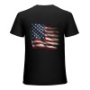 Ulloord USA Flag 4th July American Red White Blue Star Stripes 4 Day T-Shirt