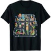 Ulloord Kid Play Cars On Dad Back Race Track Mat Fathers Day T-Shirt