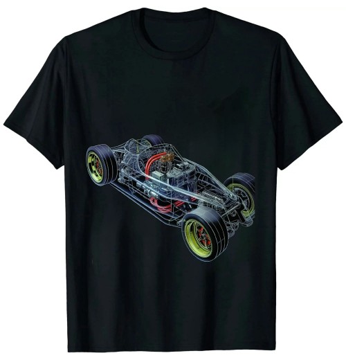 Ulloord Formula Racing Car Schematic Engineer Team Fan T-Shirt