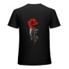 Ulloord Men's Graphic Tees Vintage T-Shirts Floral Letter Print Crewneck T Shirts Short Sleeve Casual Summer Shirt