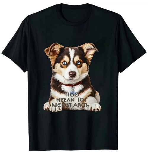 Ulloord Funny Husky Dog Art For Men Women Kids Siberian Husky Lover T-Shirt