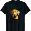 Ulloord Funny Mona Lisa Yellow Lab Dog Art Parody T-Shirt