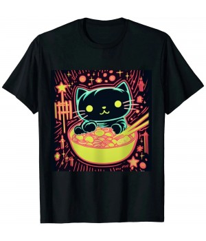 Ulloord  Kawaii cat T-Shirt