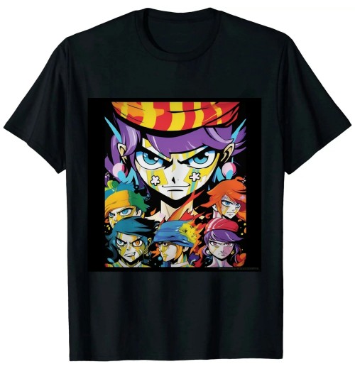 Ulloord Anime Eyes Tee Shirts for Unisex Adult Short Sleeve