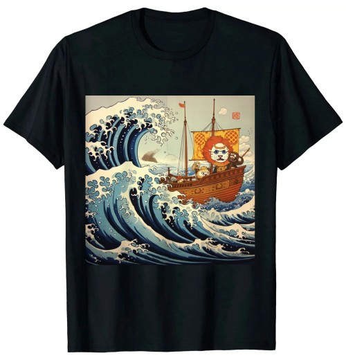 Ulloord The great wave off kanagawa Japanese art Anime T-Shirt