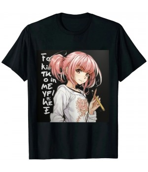 Ulloord Just A Girl Who Loves Anime Ramen And Sketching Japan Anime T-Shirt