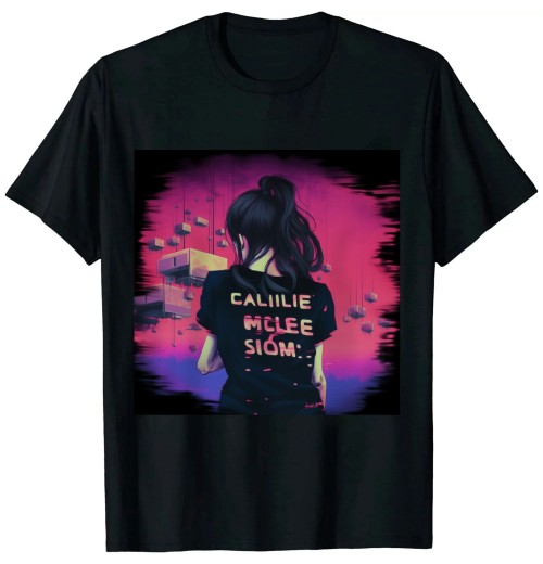 Ulloord Japanese Vaporwave Sad Anime Girl Game Over Indie Aesthetic T-Shirt