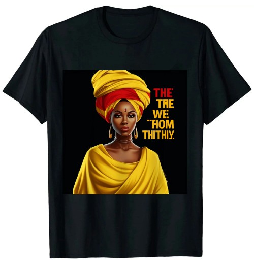 Ulloord Black History Month Shirt African Woman Afro I Am The Storm T-Shirt