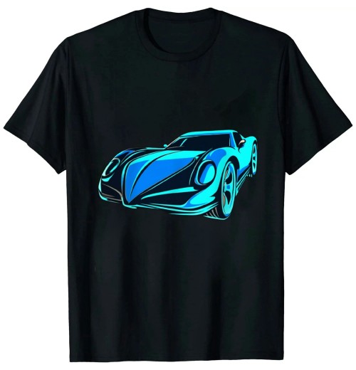 Ulloord Exotic Car Supercharge Turbo Sports Car T- Shirt