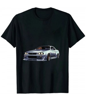 Ulloord White Gt r 34 Skyline JDM Car Enthusiast T-Shirt