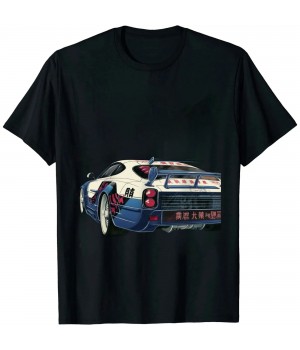 Ulloord Japanese Cars Lovers Print on Back Cool T-Shirt