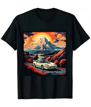 Ulloord JDM car Japanese Retro Car Racing Drifting Legend Tuning T-Shirt