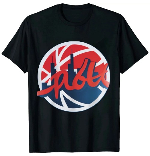 Ulloord Basketball Script City Skyline Fan T-Shirt