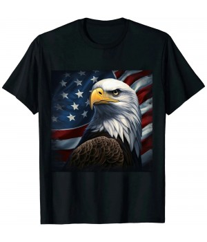 Ulloord Proud Patriotic American US Flag 4th Of July T-Shirt