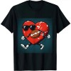 Ulloord Heart American Football Valentines Day Boys Men Kids Sports T-Shirt