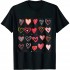 Ulloord Hearts Pattern Valentines Day Cute Love Pajama T-Shirt