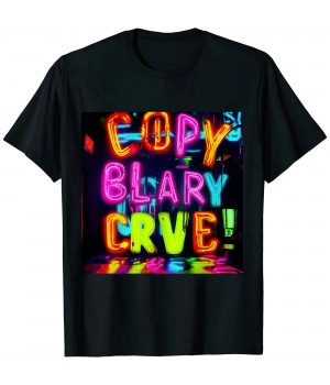 Ulloord Let's Glo Crazy Outfit - Retro Colorful Party T-Shirt