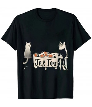 Ulloord Funny Cat Lover Un Deux Trois Cat French Counting T-Shirt