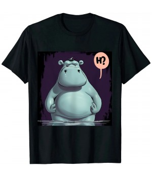 Ulloord Stubborn Hippo Lover Hippopotamus Kids Girl Boys Women T-Shirt