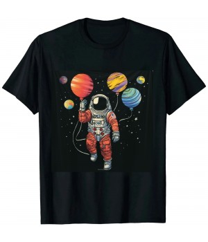 Ulloord 3 Years Old Birthday Boy Gifts Astronaut 3rd Birthday T-Shirt