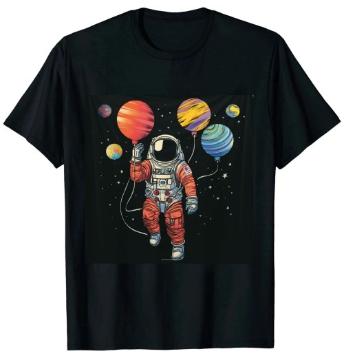 Ulloord 3 Years Old Birthday Boy Gifts Astronaut 3rd Birthday T-Shirt