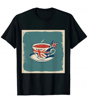 Ulloord I LoveTea UK Flag Fun Novelty Souvenir Memorabilia T-Shirt