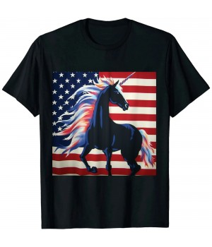 Ulloord 4th Of July American Flag T-Shirt