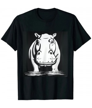 Ulloord Hippo  design art T-Shirt