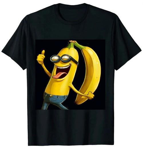 Ulloord Dabbing Banana Wearing Sunglasses Dab Dance Girl Mens Kids T-Shirt