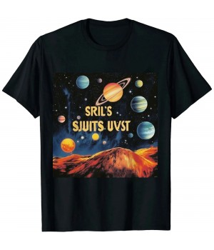 Ulloord Just A Girl Who Loves Planets Solar Space Science Lover Girl T-Shirt