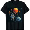 Ulloord 3 Years Old Birthday Boy Gifts Astronaut 3rd Birthday T-Shirt