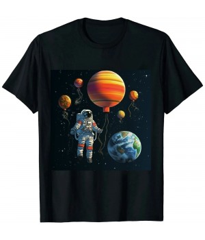 Ulloord 3 Years Old Birthday Boy Gifts Astronaut 3rd Birthday T-Shirt